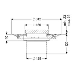 Kessel Aufsatzstück Variofix Gitterrost V2A L15... KESSEL-48965 4026092004708 (Abb. 1)