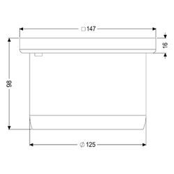 Kessel Ferrofix Aufsatzstück 146x146mm, Schlitzrost, verschraubt... KESSEL-48977 4026092004630 (Abb. 1)