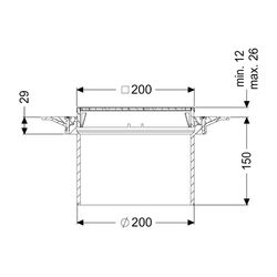 Kessel Aufsatzstück Variofix System 200 Schlitzrost V2A L15... KESSEL-48978 4026092007990 (Abb. 1)