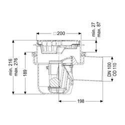 Kessel Leichtflüssigkeitssperre DN 100 Schlitzrost mit Geruchsverschluss... KESSEL-51101 4026092029763 (Abb. 1)