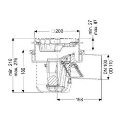 Kessel Leichtflüssigkeitssperre DN 100 Schlitzrost mit Rückstauschutz... KESSEL-52101 4026092029770 (Abb. 1)