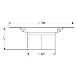 Kessel Aufsatzstück Ferrofix System 125, 290x290x100mm, Edelstahl... KESSEL-54198 4026092108185 (Abb. 1)