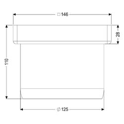 Kessel Aufsatzstück Ferrofix System 125, 150x150mm Gitterrost... KESSEL-54914 4026092072448 (Abb. 1)
