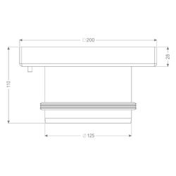 Kessel Ferrofix Aufsatzstück System 125, 200x200mm Gitterrost... KESSEL-54916 4026092072455 (Abb. 1)
