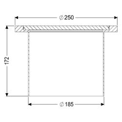 Kessel Reinigungsverschluss System 185, 250x250x200mm, Edelstahl... KESSEL-55143 4026092107683 (Abb. 1)