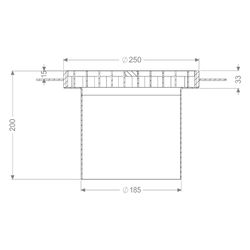 Kessel Aufsatzstück Ferrofix, 250x250mm, Edelstahl, 55144... KESSEL-55144 4026092107690 (Abb. 1)