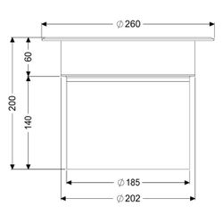 Kessel Zwischenstück für System 185 Edelstahl, Anschlussrand, 55165... KESSEL-55165 4026092107904 (Abb. 1)