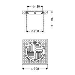 Kessel Aufsatzstück mit Schlitzrost d. 218mm A/L 15... KESSEL-67986 4026092085493 (Abb. 1)