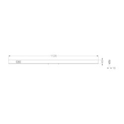 Kessel LED-Leuchtsteg-Einleger für Linearis Super60 Light, 1.150mm, 680693... KESSEL-680693 4026092080566 (Abb. 1)