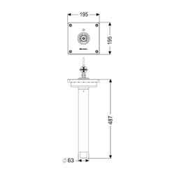Kessel Umrüstsatz für Pegelsonde 30m, mit Tauchrohr 433mm, 681041... KESSEL-681041 4026092096598 (Abb. 1)