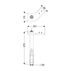 Kessel Umrüstsatz für Pegelsonde, 10m für nasse Aufstellung, mit Tauchrohr, 681044... KESSEL-681044 4026092096628 (Abb. 1)