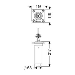 Kessel Umrüstsatz Pegelsonde für Aqualift F Mono und Ecolift XL, 30m, Tauchrohr 181mm, 6... KESSEL-681047 4026092096659 (Abb. 1)