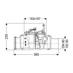 Kessel Rückstauverschluss Staufix DN 90 Typ 1, freiliegend... KESSEL-720090 4026092076002 (Abb. 1)