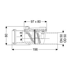 Kessel Rückstauverschluss Staufix DN 50 Typ 2... KESSEL-73050 4026092027394 (Abb. 1)