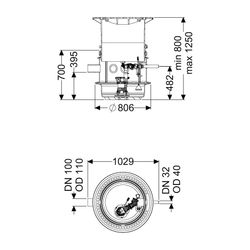 Kessel Pumpstation Aquapump Medium Tronic GTF 600, 800-1250mm, Klasse B... KESSEL-825811B 4026092045237 (Abb. 1)