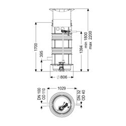 Kessel Pumpstation Aquapump Medium Mono GTF 600, 1800-2250mm, Klasse B... KESSEL-825830B 4026092045299 (Abb. 1)