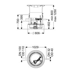 Kessel Pumpstation Aquapump Medium Tronic GTF 1200, 800-1250mm, Klasse B... KESSEL-827811B 4026092045718 (Abb. 1)