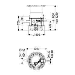 Kessel Pumpstation Aquapump Medium Tronic GTF 1200, 800-1250mm, Klasse D... KESSEL-827811D 4026092045725 (Abb. 1)