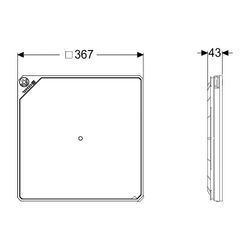 Kessel Abdeckplatte befliesbar Tagwasserdicht... KESSEL-830052 4026092077276 (Abb. 1)