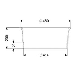 Kessel Verlängerungsstück Höhe 200mm... KESSEL-83070 4026092002872 (Abb. 1)