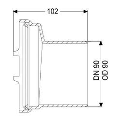 Kessel Spitzende DN 90, 83090... KESSEL-83090 4026092076927 (Abb. 1)