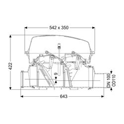 Kessel Rückstauautomat Staufix FKA DN 100, freiliegend... KESSEL-84100 4026092046333 (Abb. 1)