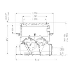 Kessel Rückstauautomat Staufix FKA DN 100 Bodenplatte, befliesbar... KESSEL-84100X 4026092046449 (Abb. 1)