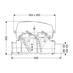 Kessel Rückstauautomat Staufix FKA DN 125, freiliegend... KESSEL-84125 4026092046340 (Abb. 1)