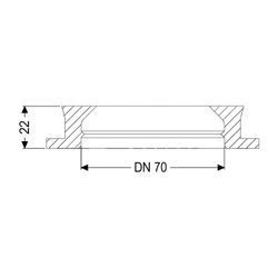 Kessel Dichtung für Rohrdurchführung DN 70... KESSEL-850116 4026092003022 (Abb. 1)