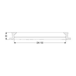 Kessel Dichtung für Rohrdurchführung DN 150, 850119... KESSEL-850119 4026092003053 (Abb. 1)