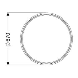 Kessel Dichtung für Aufsatzstücke d. 600mm... KESSEL-860116 4026092007365 (Abb. 1)