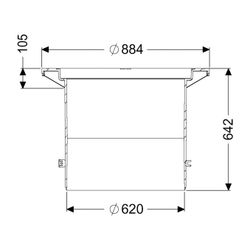 Kessel Aufsatzstück d. 630mm, mit Klemmring... KESSEL-860141 4026092035061 (Abb. 1)