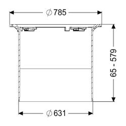Kessel Aufsatzstück LW 600, 65-579mm, Kunststoff, Schwarz... KESSEL-860152 4026092102480 (Abb. 1)