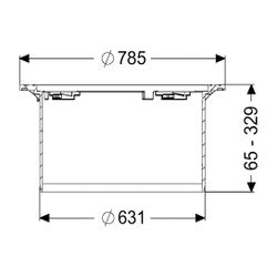Kessel Aufsatzstück LW 600, 65-329mm, Kunststoff, Schwarz... KESSEL-860153 4026092102497 (Abb. 1)