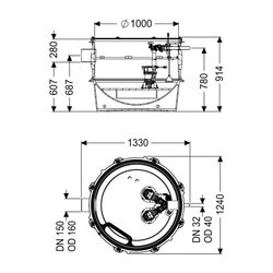 Kessel Pumpstation Aquapump XL Duo GTF 600-S1, Tauchglocke... KESSEL-8743007 4026092075630 (Abb. 1)