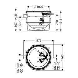 Kessel Pumpstation Aquapump XL Duo GTF 1200-S3, Tauchglocke... KESSEL-8743012 4026092075661 (Abb. 1)