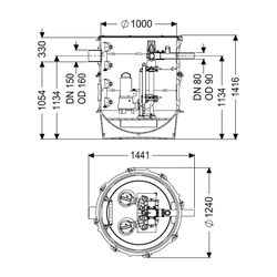 Kessel Pumpstation Aquapump XL Duo GTF 4000-S1... KESSEL-8743025 4026092075791 (Abb. 1)