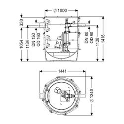 Kessel Pumpstation Aquapump XL Tronic GTF 1400-S1, 31m3/h, Kunststoff, Schwarz... KESSEL-8743033 4026092078983 (Abb. 1)