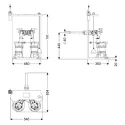 Kessel Pumpen-Einbausatz Retrofit S Duo GTF 600, 12m3/h, Kunststoff, 8744000... KESSEL-8744000 4026092103302 (Abb. 1)