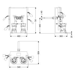 Kessel Pumpen-Einbausatz Retrofit S Duo GTF 600, 12m3/h, Kunststoff... KESSEL-8744001 4026092103319 (Abb. 1)