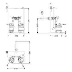 Kessel Pumpen-Einbausatz Retrofit S Duo GTF 1000, 230V 14,5m3/h, Kunststoff, 8744002... KESSEL-8744002 4026092103326 (Abb. 1)