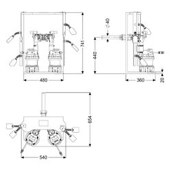 Kessel Pumpen-Einbausatz Retrofit S Duo GTF 1000, 14,5 m3/h, 230V, Kunststoff... KESSEL-8744003 4026092103333 (Abb. 1)