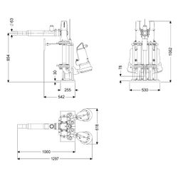 Kessel Pumpen-Einbausatz Retrofit L Duo STZ 3700, 400V 3,7kW, 28m3/h, DN 63... KESSEL-8744014 4026092103500 (Abb. 1)