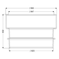Kessel Verlängerungsstück, 800mm Durchmesser, 500mm Aufstockhöhe, 917480-800... KESSEL-917480-800 4026092111055 (Abb. 1)