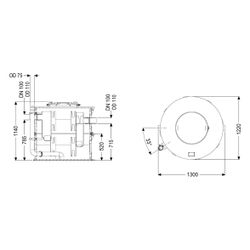 Kessel Fettabscheider EasyClean Modular free NS 2 Direct, 3-teilig, TS... KESSEL-93002-D1-R2-TS 4026092104033 (Abb. 1)