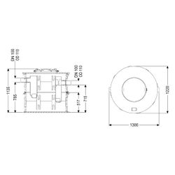 Kessel Fettabscheider EasyClean Modular free NS 2 Standard, 3-teilig, TS... KESSEL-93002-R2-TS 4026092103999 (Abb. 1)