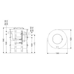 Kessel Fettabscheider EasyClean Modular free NS 4 Standard, 3-teilig, TS... KESSEL-93004-R2-TS 4026092104019 (Abb. 1)