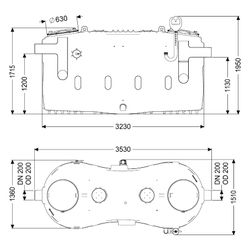 Kessel Fettabscheider EasyClean free Direct, NS 15, PE, Violett... KESSEL-93015-01-D-L 4026092105191 (Abb. 1)