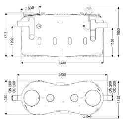 Kessel Fettabscheider EasyClean free NS 15, DN 200, Kunststoff, Violett... KESSEL-93015-01-L 4026092105238 (Abb. 1)