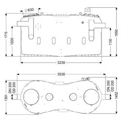 Kessel Fettabscheider EasyClean free NS 15, DN 200, Kunststoff, Violett, 93015-01-R... KESSEL-93015-01-R 4026092105221 (Abb. 1)